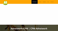 Desktop Screenshot of adnetworkscpm.com